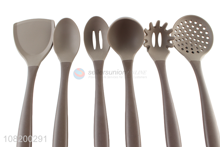 New products plastic handle silicone kitchen utensils set