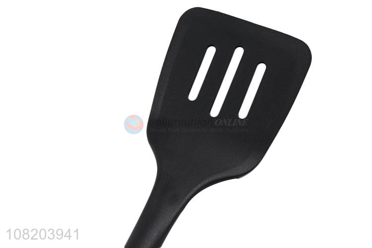 Factory price heat resistant non-stick wheat straw nylon slotted spatula