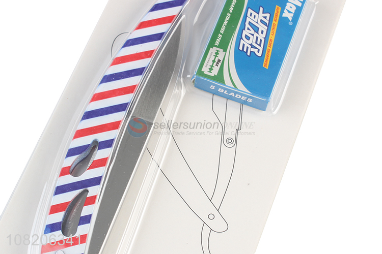 Factory price barber manual stainless steel straight blade razors