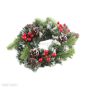 Yiwu direct sale christmas decorative wreaths party ornaments