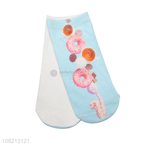 Online wholesale cartoon printed women casual socks