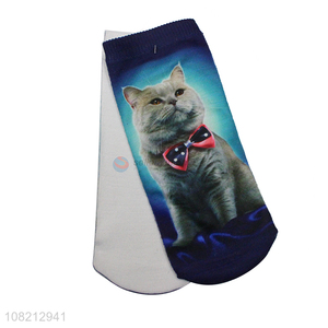 Hot products digital printed women casual summer spring socks