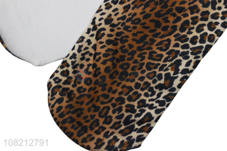 Hot selling leopard print women fashion summer socks