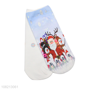 Hot products christmas style women casual socks summer socks