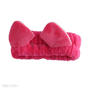 Best Selling Cute Cat Ear Headband Women Face Wash Hair Band