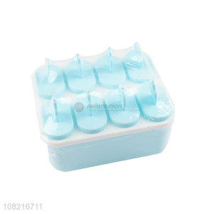 High quality 8 pieces bpa free plastic ice pop molds popsicle maker set