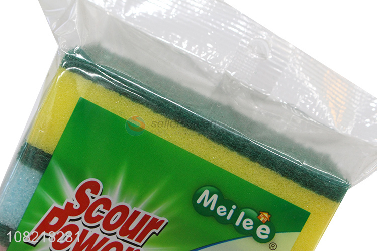 Yiwu direct sale durable scrub cleaning sponge brushes