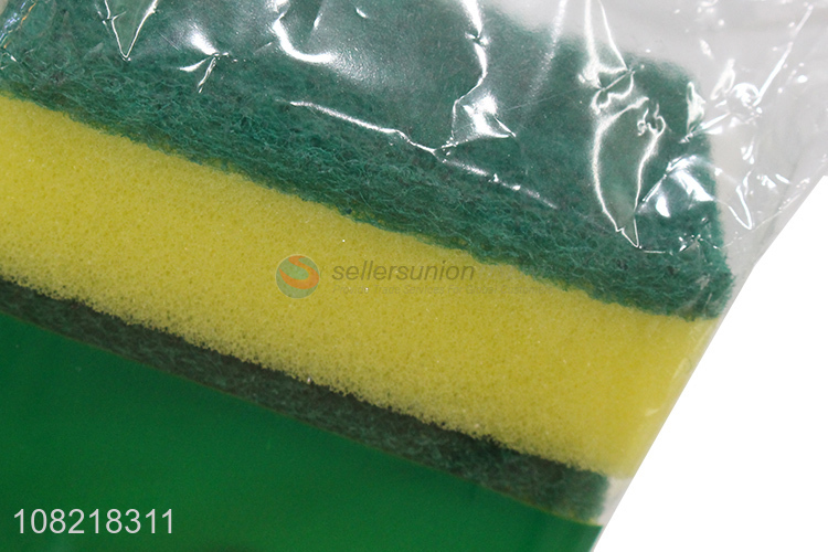 Yiwu supplier scrub pot brushes kitchen cleaning sponge