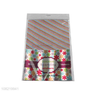 Online wholesale 10pieces sparkling wrapping paper for gift box