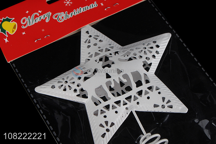 Custom Fashion Metal Ornament Christmas Tree Top Star