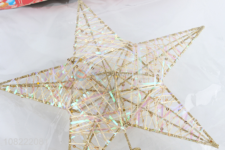 New Style Iron Five-Pointed Star Best Christmas Tree Decoration