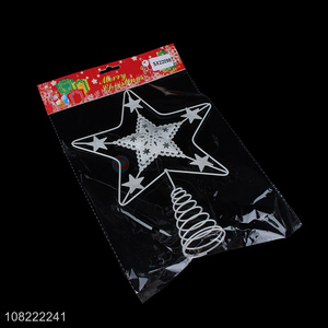 Factory Price Iron Star Ornament Christmas Tree Top Star