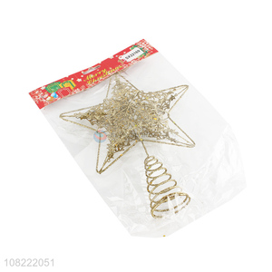 Wholesale Christmas Tree Decoration Hollow Out Tree Top Star