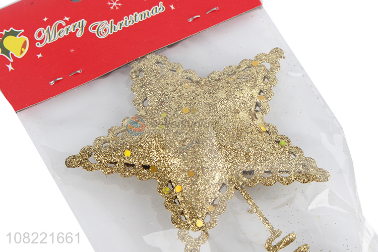 Wholesale Christmas Decoration Hollow Out Christmas Tree Top Star