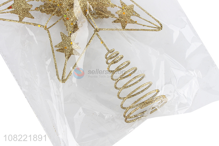 Best Sale Glitter Iron Star For Christmas Tree Decoration