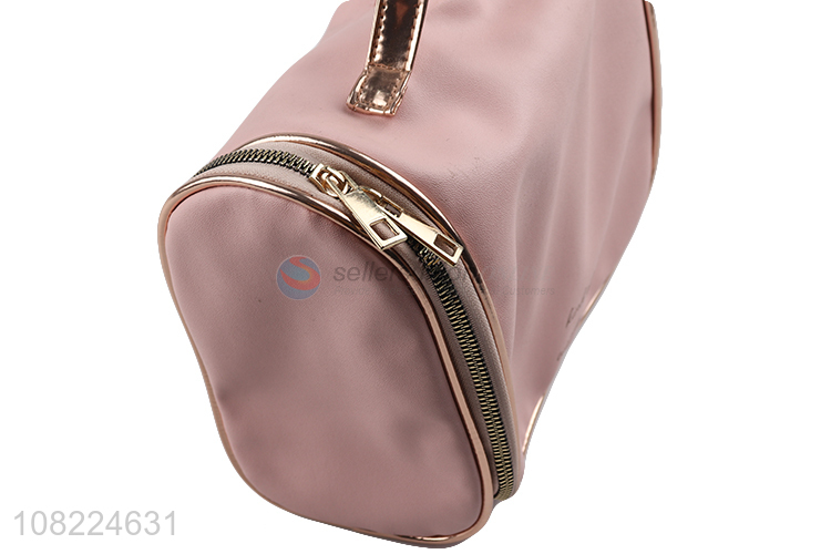 Wholesale waterproof toiletry bag travel makeup cosmetic bag with handle