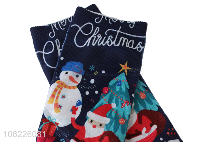 New arrival novelty 3D digital printing socks Christmas socks