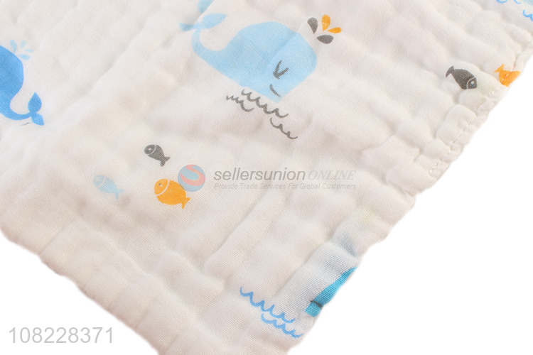 Hot sale skin-friendly pure cotton baby towel infant saliva towel