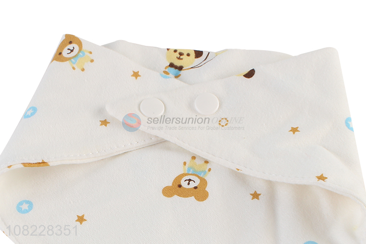 Good price cartoon printed infant saliva towel baby gauze bibs