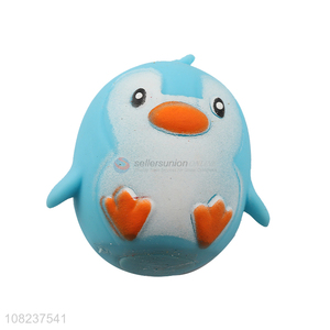 Most popular penguin shape soft squeeze tpr animal toys