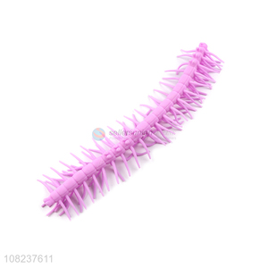 High quality scolopendra shape tpr animal toys trick toys