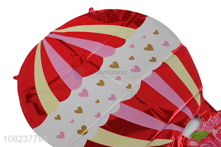 New Design Colorful Hot Air Balloon Shape Foil Balloon