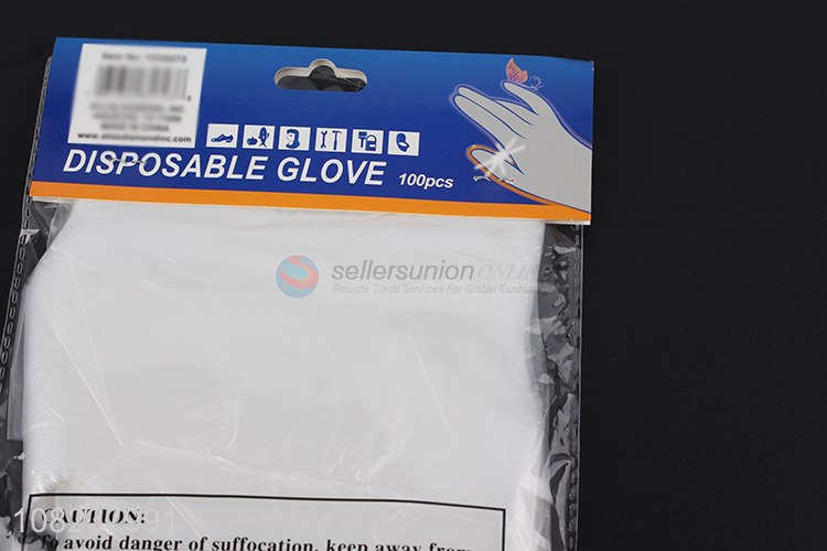 Custom 100 pieces multi-purpose food grade disposable plastic glove