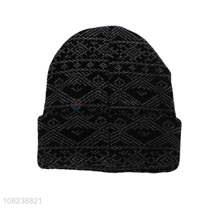 New arrival unisex winter outdoor windproof thick knitted hats beanies