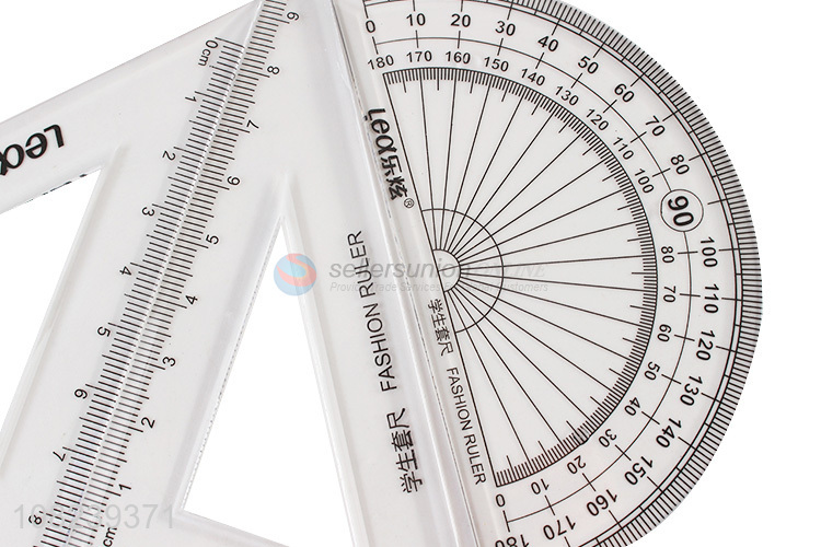 New Arrival Students Geometry Set Transparent Ruler Set