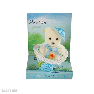 Latest products Valentine's Day gifts set mini bear with basket