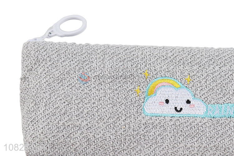 Good wholesale price gray cute students pencil case