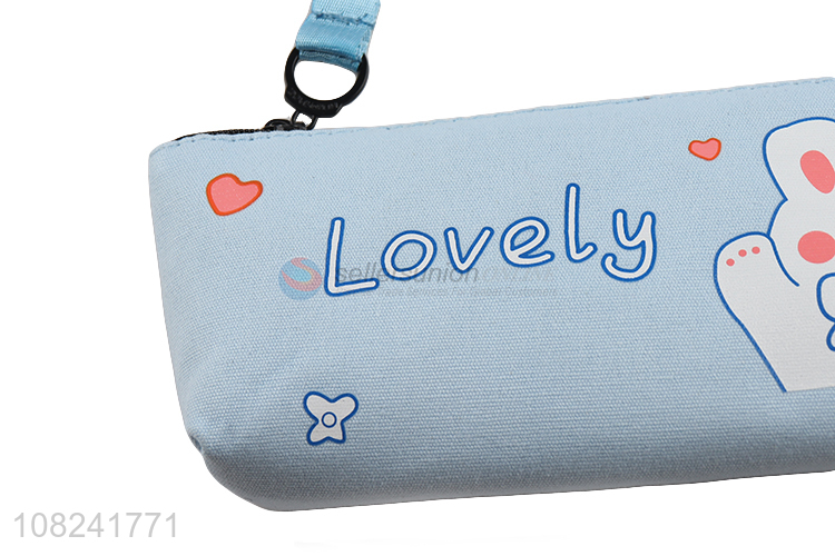 Yiwu supplier blue cartoon pencil case for students