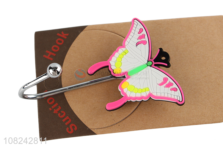 Wholesale heavy duty wall hooks cartoon butterfly suction cup hooks