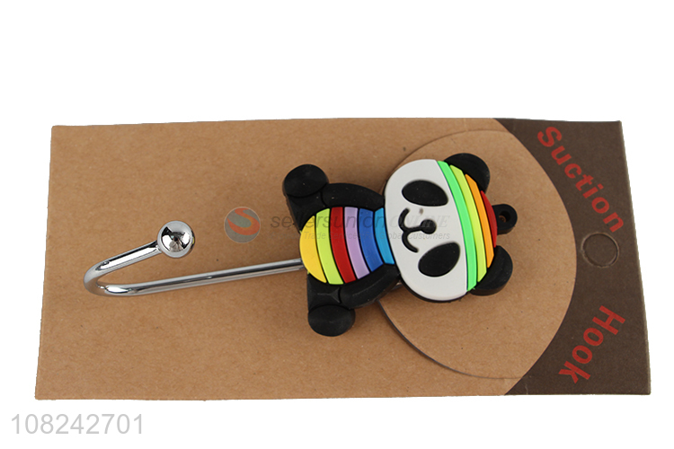 Best selling cute cartoon panda strong suction hooks for shower