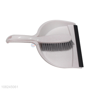 Factory wholesale household plastic dustpans brooms set