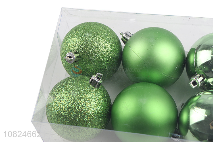 China factory green hanging ornaments christmas ball for party