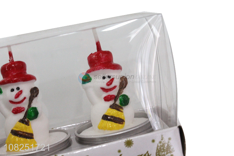 Best selling mini snowman candles party scented candles