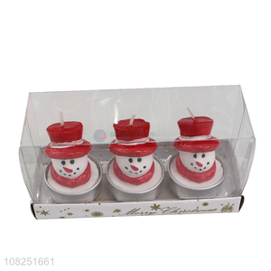 Yiwu market snowman scented candles christmas decoration