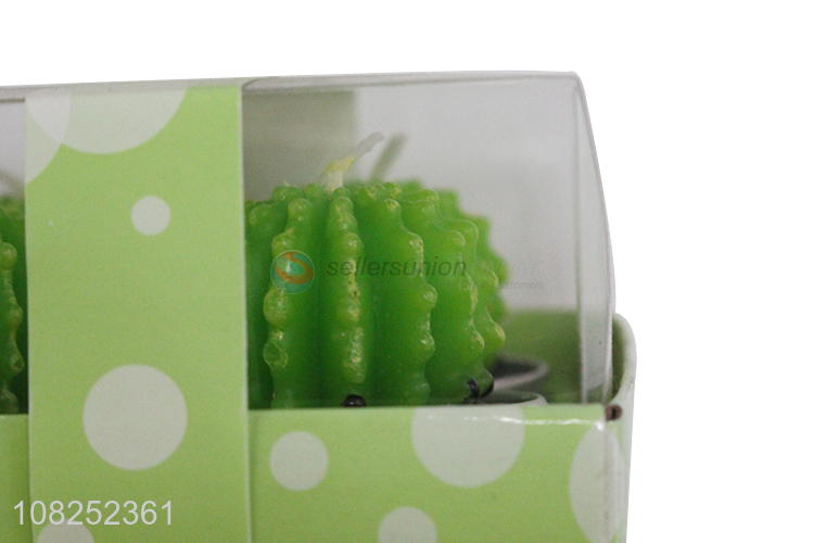 Online wholesale home decorative candles cactus scented candles