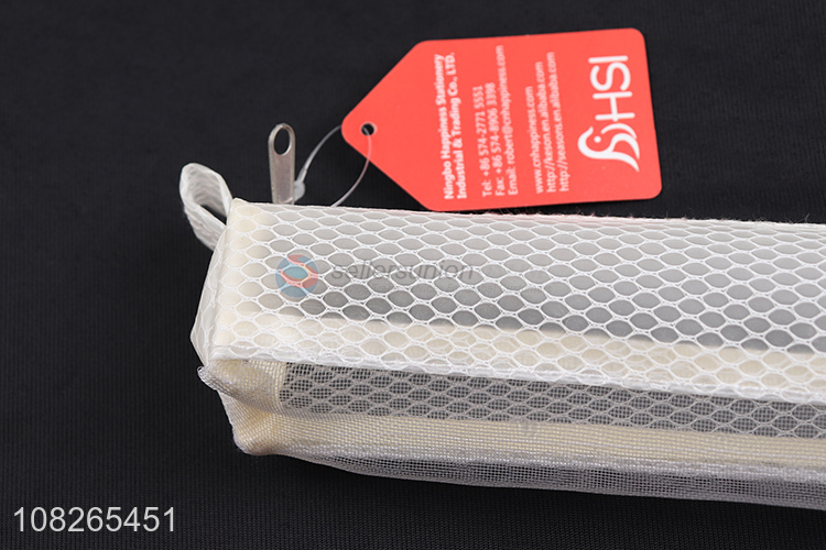 New products transparent pencil bag zipper stationery bag