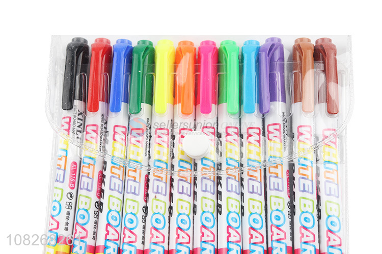 Wholesale 12 Pieces Colored Whiteboard Marker Set