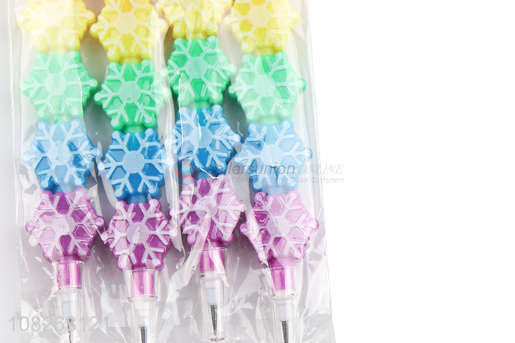 Custom Snowflake Shape Building Block Non-Sharpening Pencil