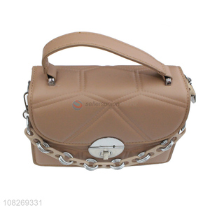 New design trendy elegant women handbag pu leather shoulder messeger bag