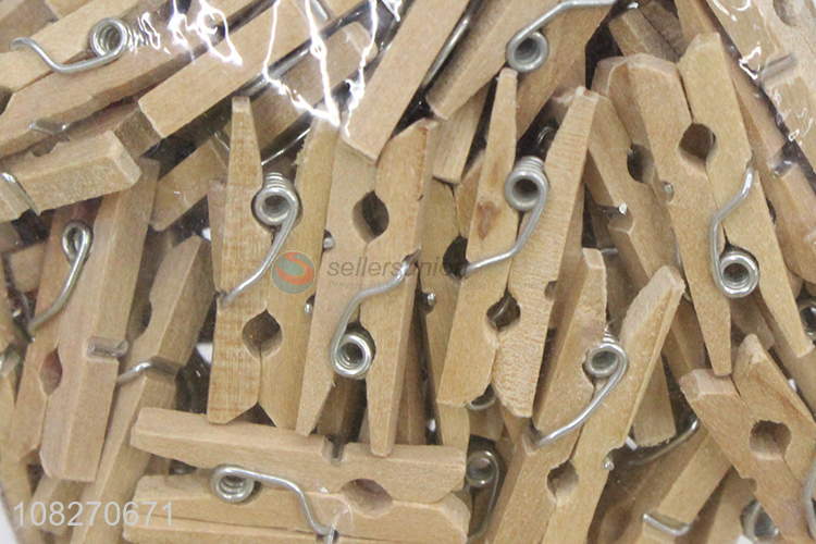 Hot Sale 100 Pieces Clothes Pegs Multipurpose Wooden Clips