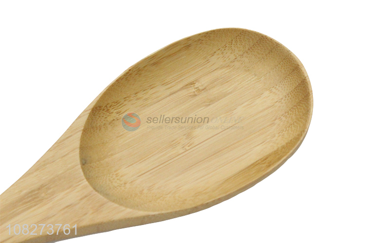 Hot selling natural bamboo cooking spoon non-stick durable kitchen spoon