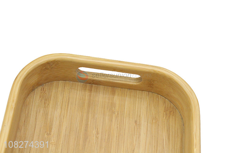 High quality restaurant supplies natural bamboo serving tray for tea set