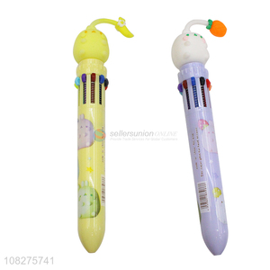 Fashion Style Cartoon Ten Colors Ballpoint Pen With Good Price