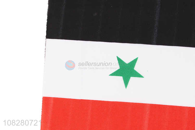 High quality Syrian flag car flag holding flag for sale