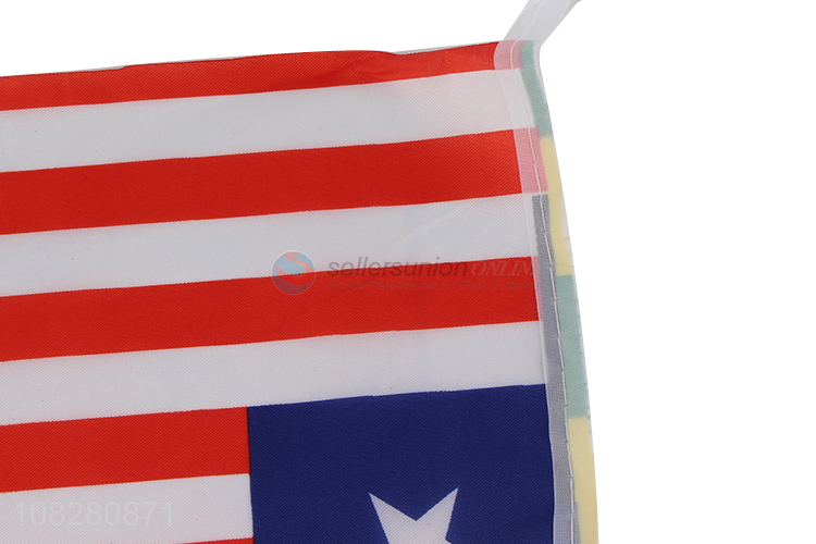 China supplier Republic of Liberia national flag parade hand flag