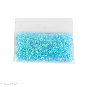 Cheap Blue Soft Tube Bead DIY Handmade Material Slime Filler